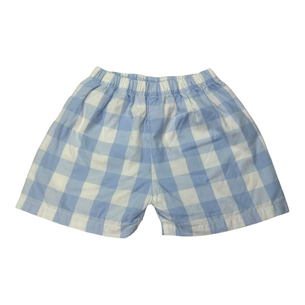 Boys Poppy Kids Co Checked Shorts Size 18 months